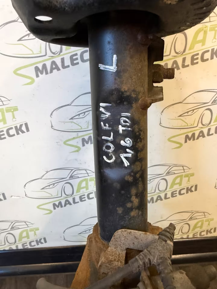 Achsschenkel Radnabe Federbein Links Vw Golf VI 6 5K 1,6 Tdi CAY