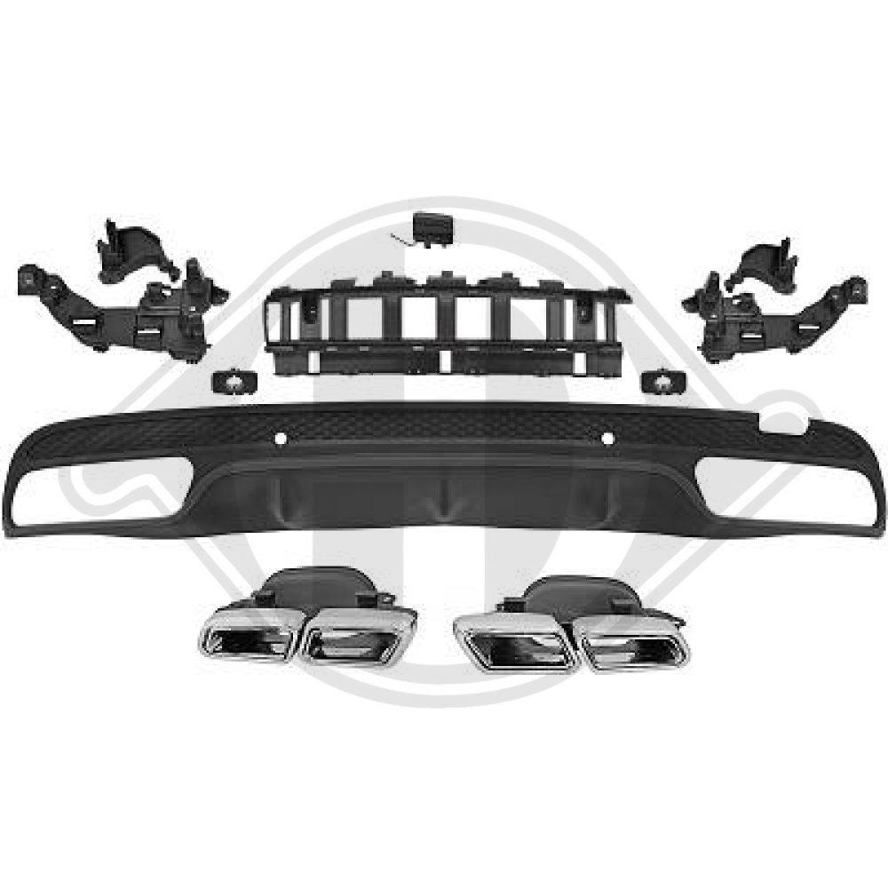 DIFFUSOR HINTEN.     W205, 15-18     SPORT C63-OPTIK, 1673257