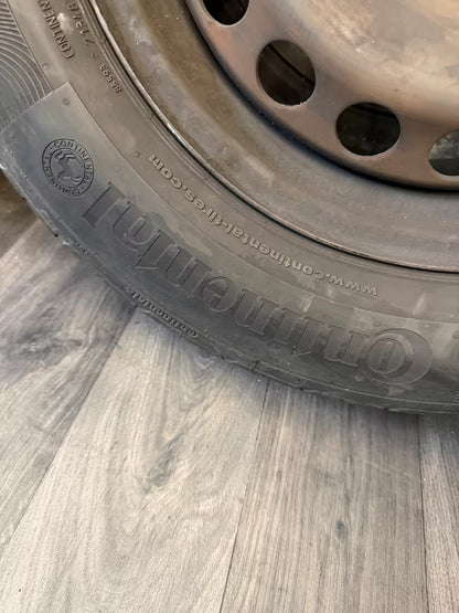 Kompletträder Sommerräder Stahlfelgen 5x112 195/65 R15 conti