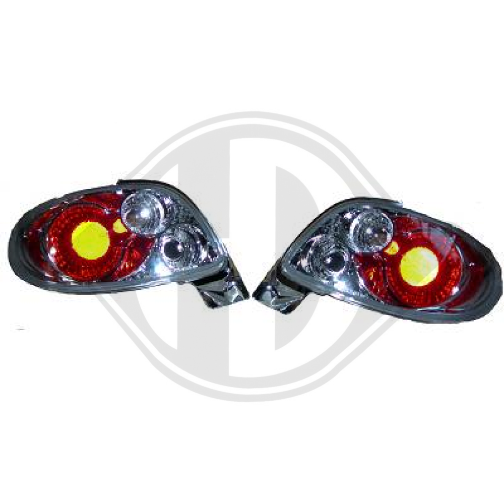 nan DESIGNRÜCKLAMP.SET 206 CC, 98-05         KLARGL/CHROM 4225395