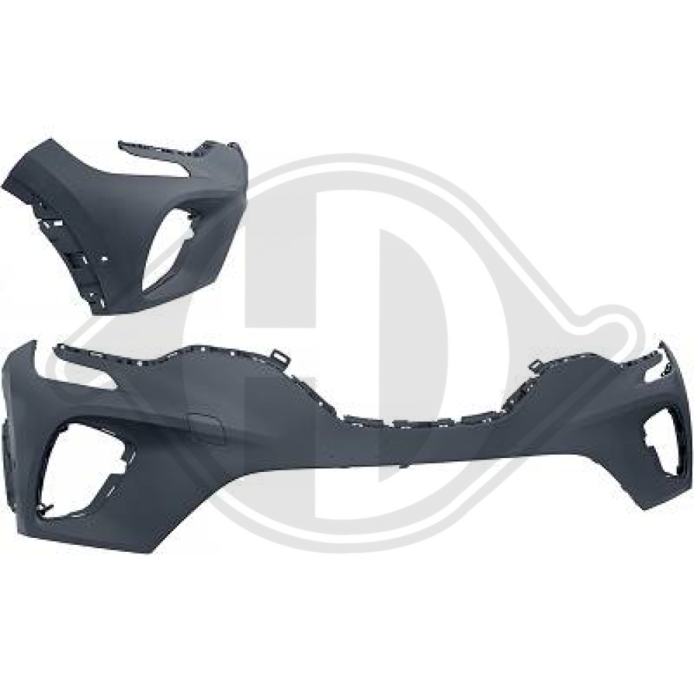 620221587R Stoßstange vorne für RENAULT CAPTUR II 20-24   FÜR PDC: 2 LÖCHER, 4407051