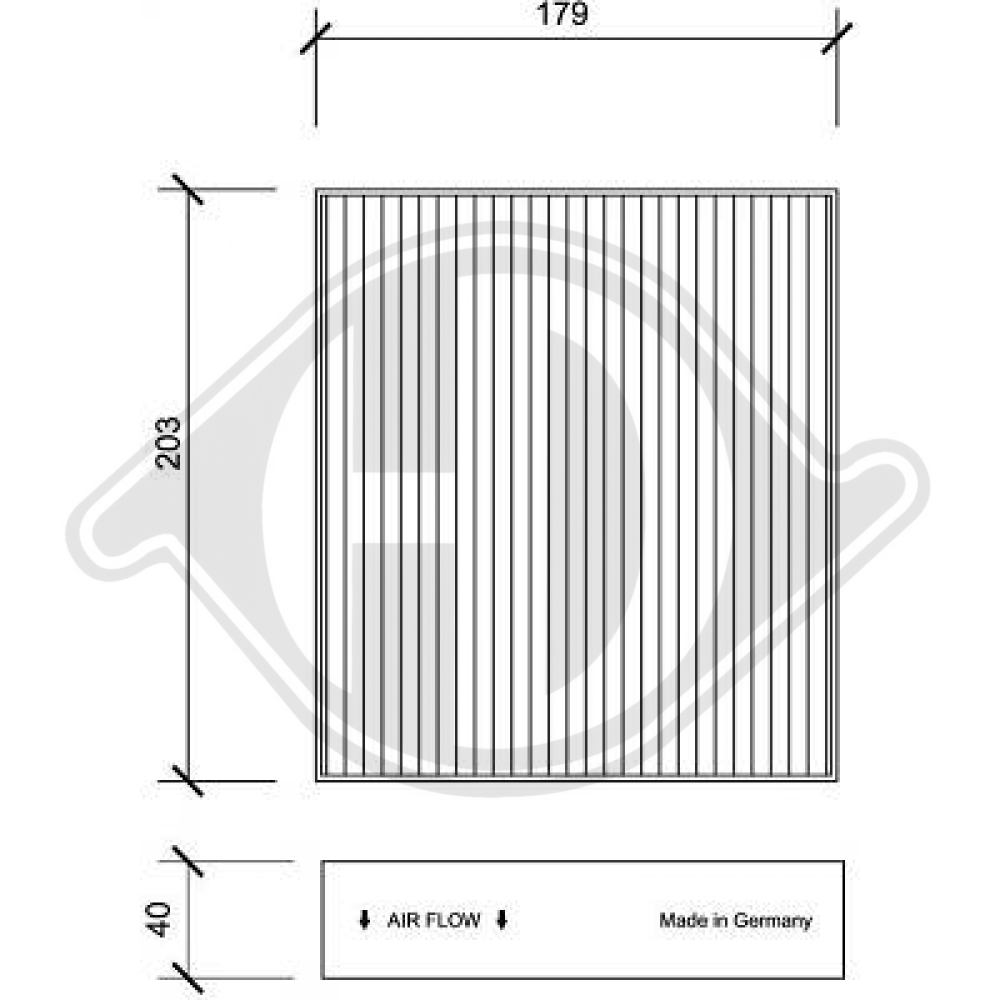 MR958016 INNENRAUMFILTER  SMART Roadster/Forfour DCI1124