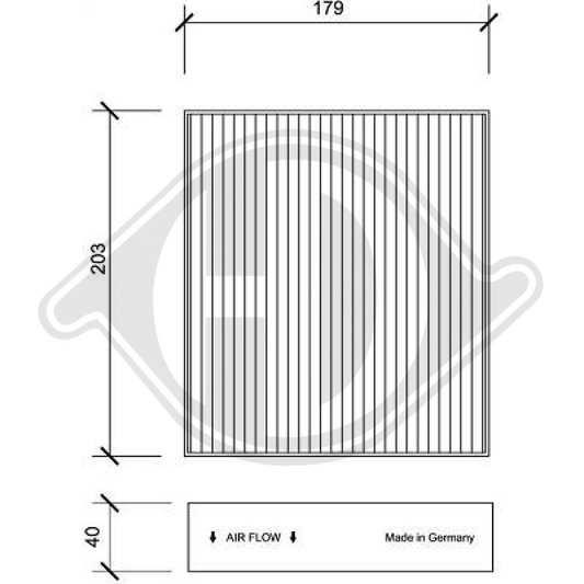 MR958016 INNENRAUMFILTER  SMART Roadster/Forfour DCI1124