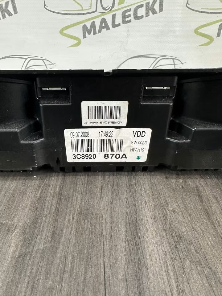 3C8920870A speedometer instrument cluster VW Passat CC 2.0 TDI 120000km