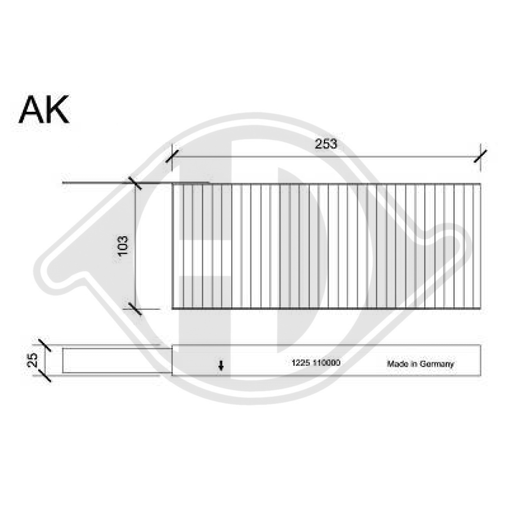 272771205R INNENRAUMFILTER  RENAULT Latitude  07.2010->> DCI1225S