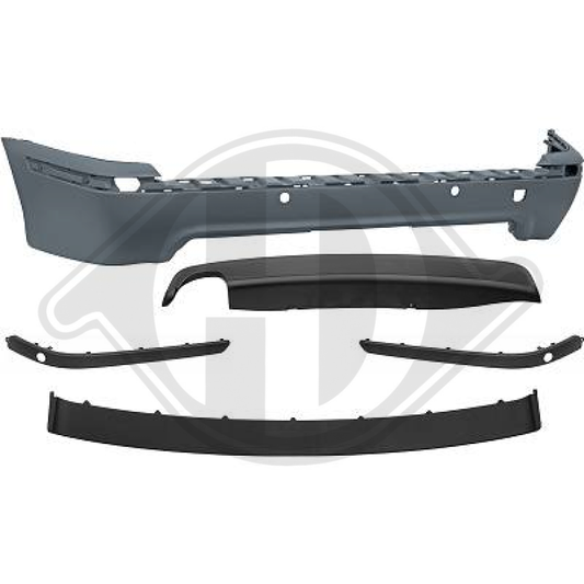 DESIGNSTOßST.HINT.    E39, 95-03     KPL. MIT LEISTEN 1223856