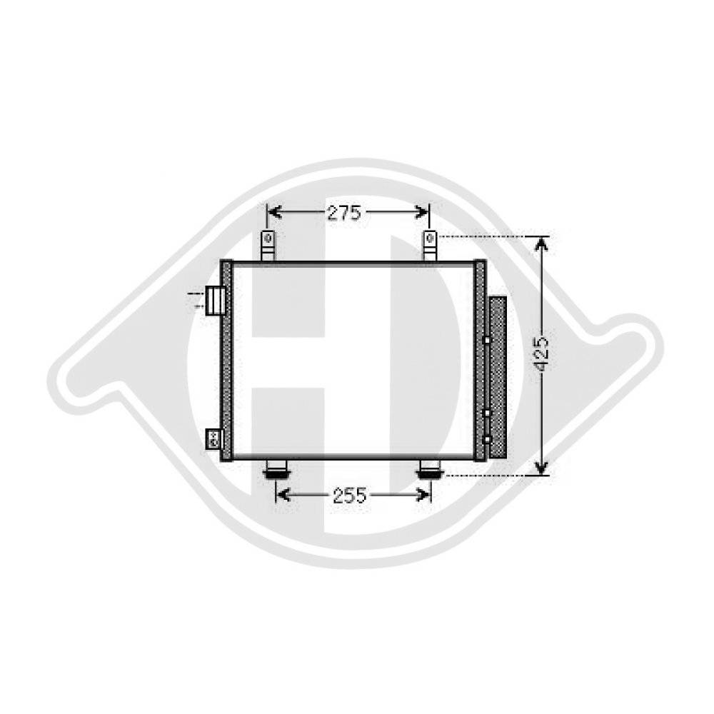 276504A00D KONDENSATOR NISSAN PIXO 04/2009 DCC1791