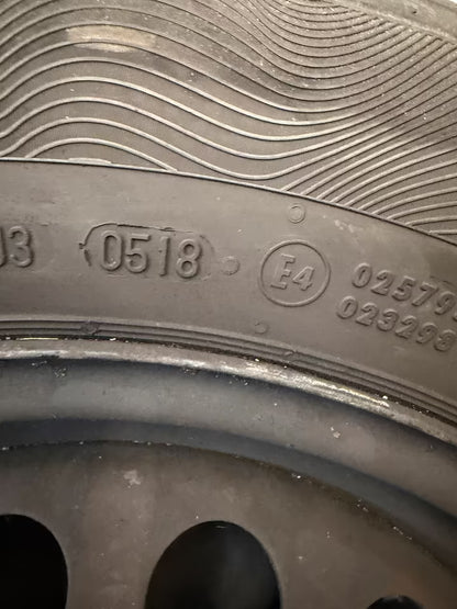 Kompletträder Sommerräder Stahlfelgen 5x112 195/65 R15 conti