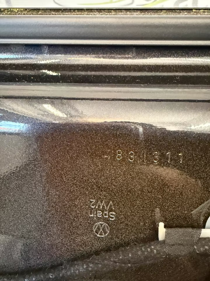 Türe Tür Vorne Links Vw Polo 2G Modell Farbe LC9X Schwarz komplet