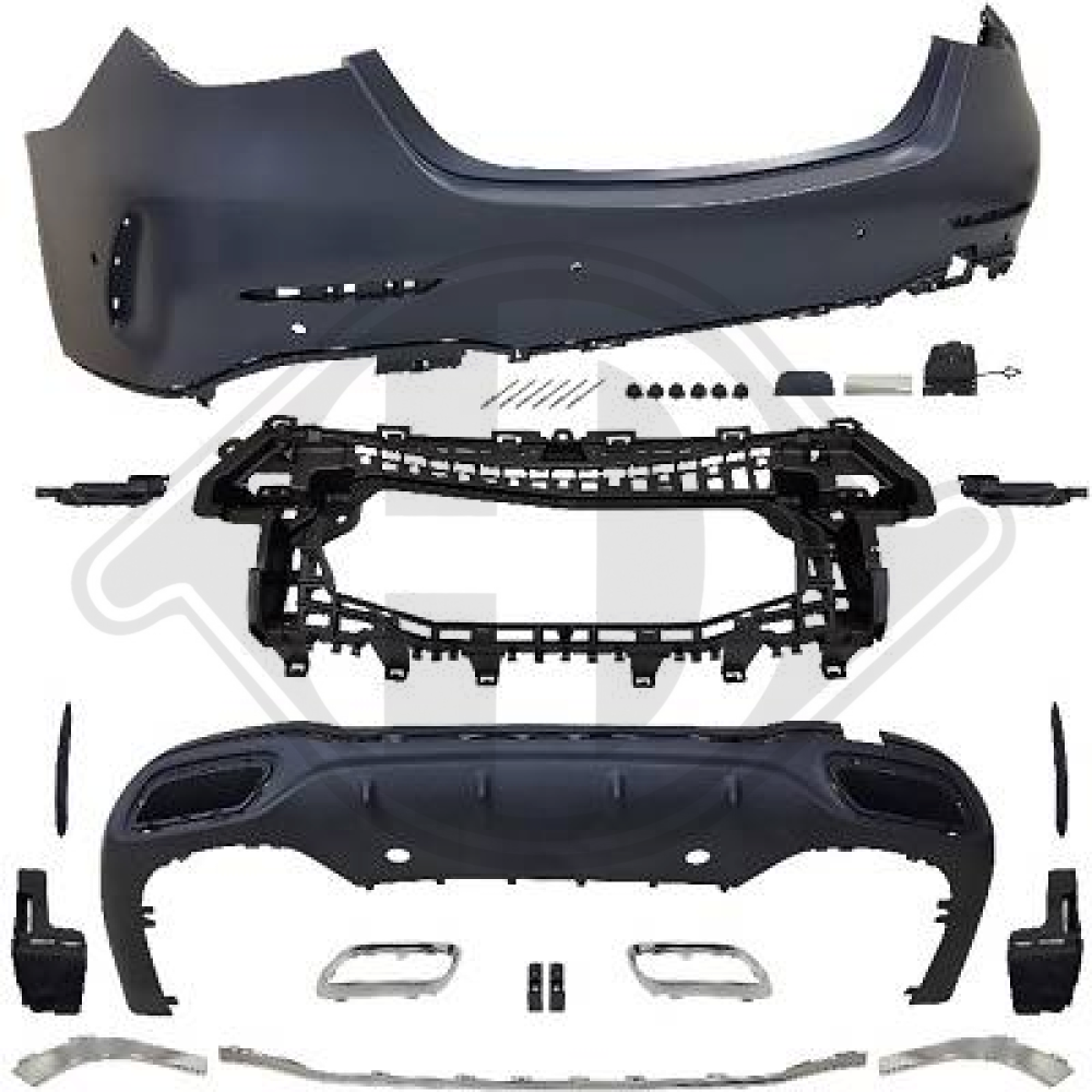 SPORTSTOßSTANGE HI. W206 21->>         SPORT-OPTIK; 1674456
