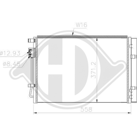 97606C8000 KONDENSATOR HYUNDAI  i20 (Active) DCC1991
