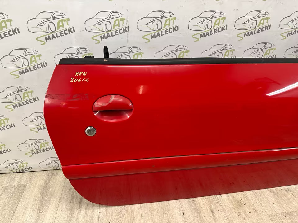 Türe Tür Rechts Peugeot 206 CC Farbe KKN Rot