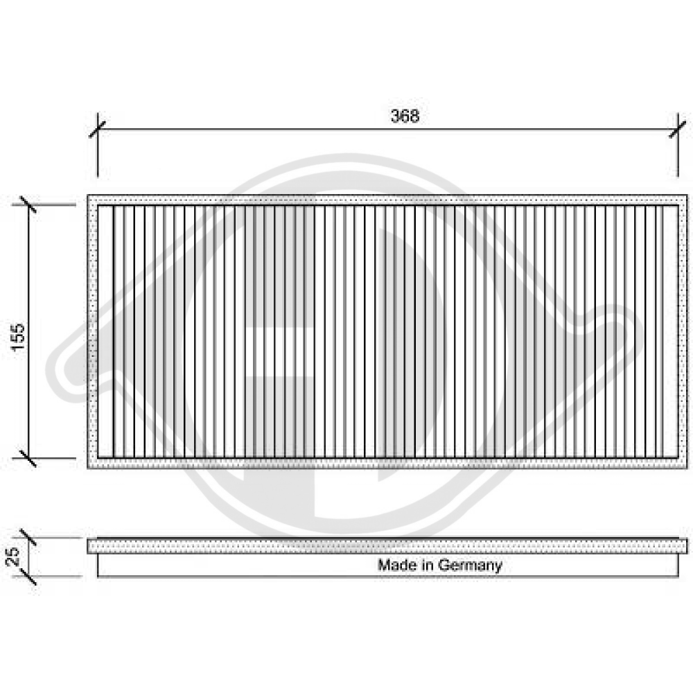 A9018300418 INNENRAUMFILTER  MERCEDES 901/903/904 DCI1025