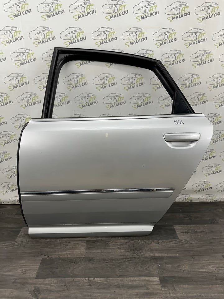 Türe Tür Hinten Links Audi A8 D3 4E Modelle Farbe LY7W Silber