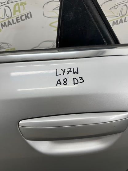 Türe Tür Hinten Links Audi A8 D3 4E Modelle Farbe LY7W Silber