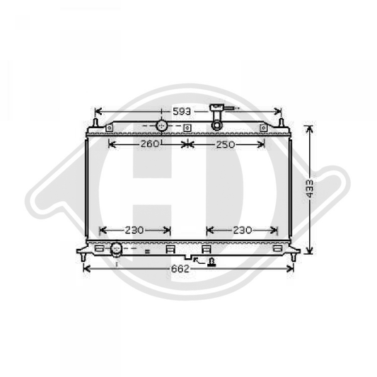 253101G000 Kühler Motorkühlung für KIA RIO 03/2005 DCM3780