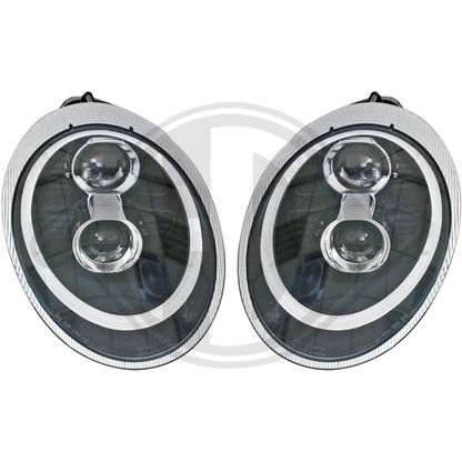DESIGNSCHEINW.SET  PORSCHE 04-09    KLARGLAS/SCHWARZ 2001288