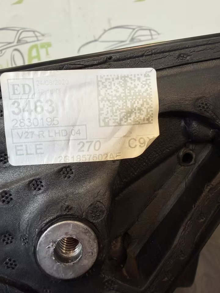 Außenspiegel Spiegel Rechts Vw Polo 2G Modell LC9X 2G1857502AE