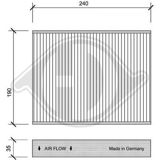 1204459 INNENRAUMFILTER  FORD Fiesta V/Fusion DCI1074