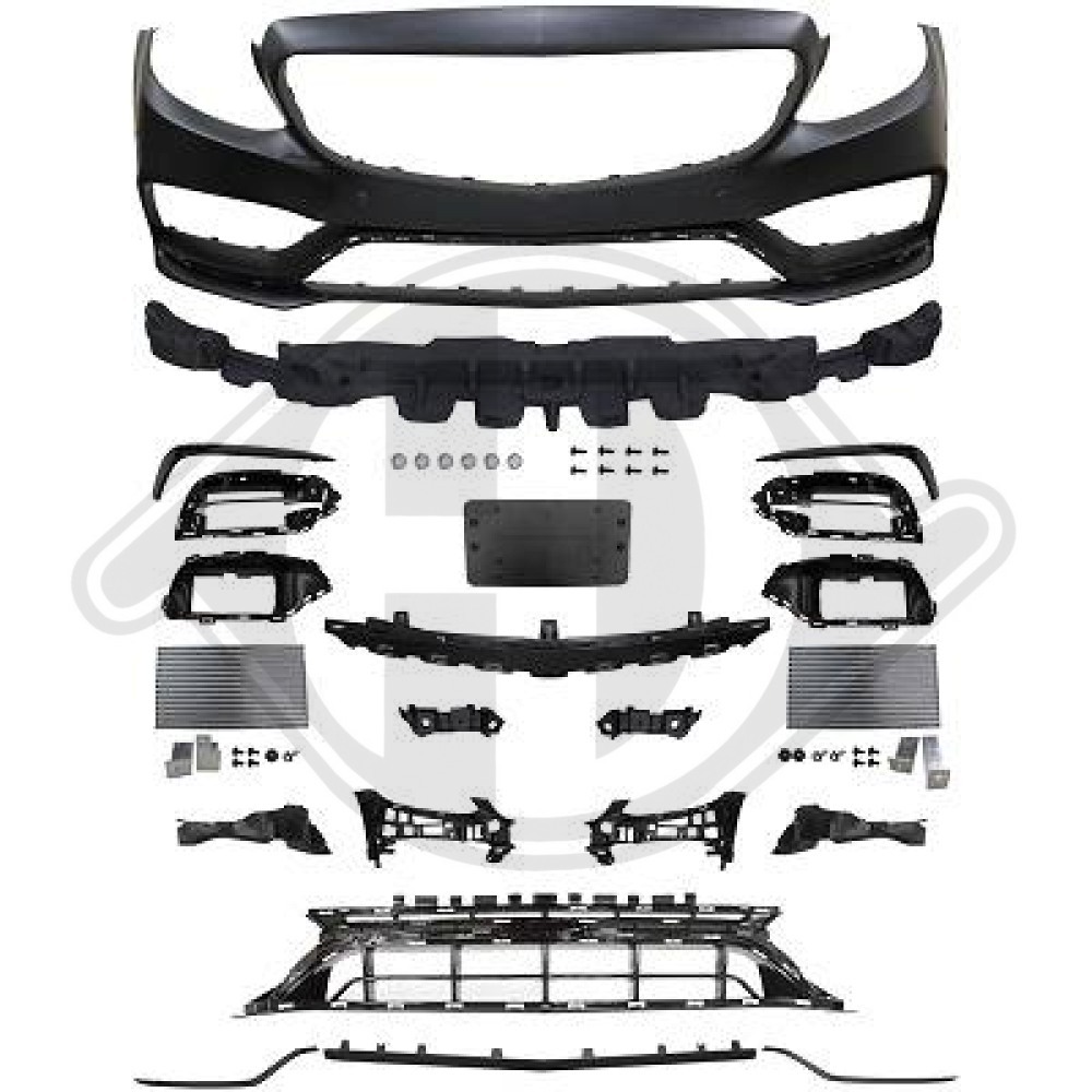 SPORTSTOßSTANGE VO   W205, 18-21     SPORT C63-OPTIK, 1673751