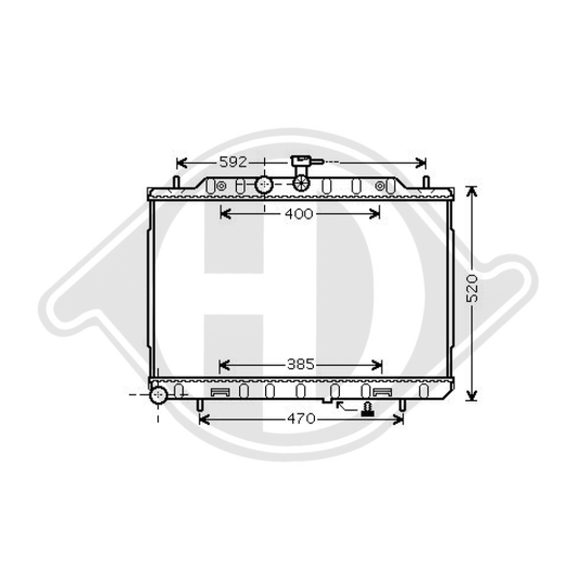 21400JG80A Kühler Motorkühlung für NISSAN X-TRAIL 03/2007 DCM1864