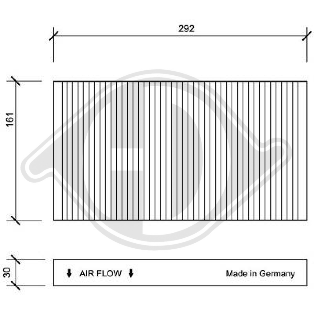 60653641 INNENRAUMFILTER  ALFA ROME 156  09.97-09.05 DCI1015