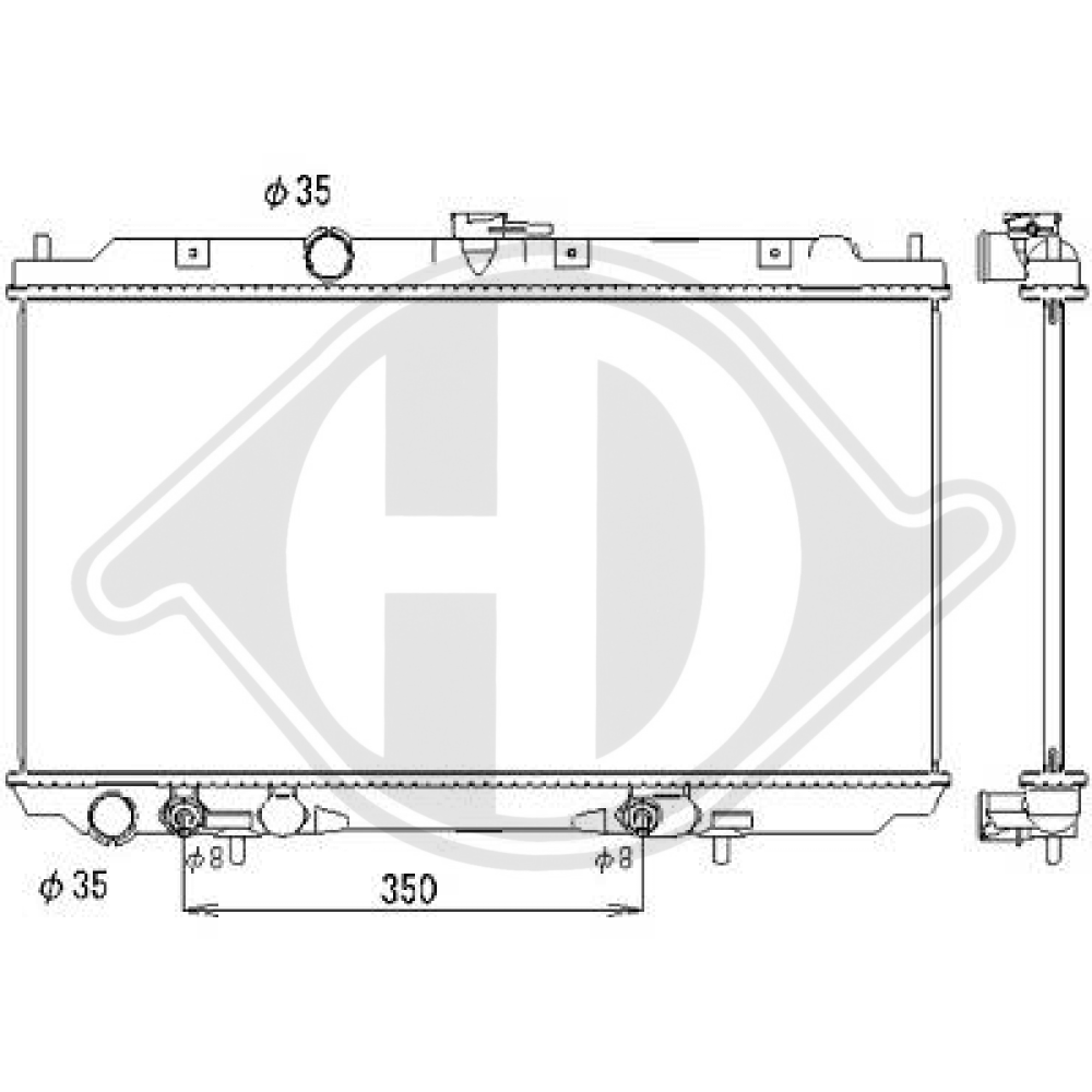 21460AV600 Kühler Motorkühlung für NISSAN PRIMERA P12 03/2002 DCM1833