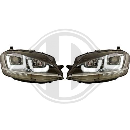 nan DESIGNSCHEINWF.SET GOLF 7, 12-17 SCHWARZ/CHROM LEISTE 2216585