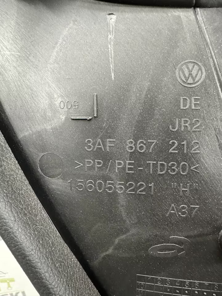 3AF867212 Türverkleidung Türpappe Hinten Rechts Vw Passat 3AA B7