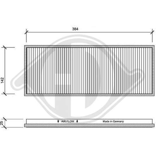 3B0091800 INNENRAUMFILTER  AUDI A4/Coupe/Cabriolet DCI1009