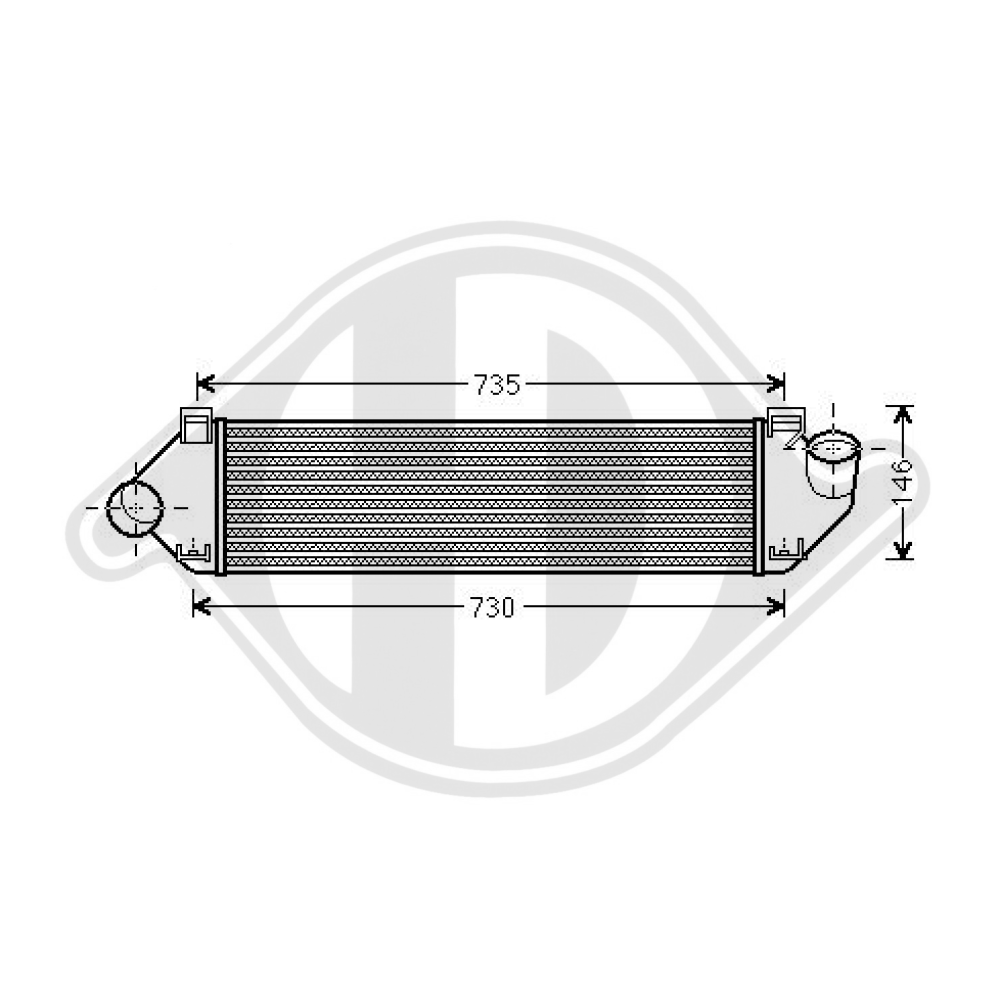 1231015 LADELUFTKÜHLER FORD FOCUS  II 1.6 TDCI * DCA1018