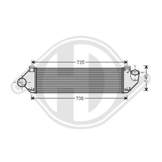 1231015 LADELUFTKÜHLER FORD FOCUS  II 1.6 TDCI * DCA1018