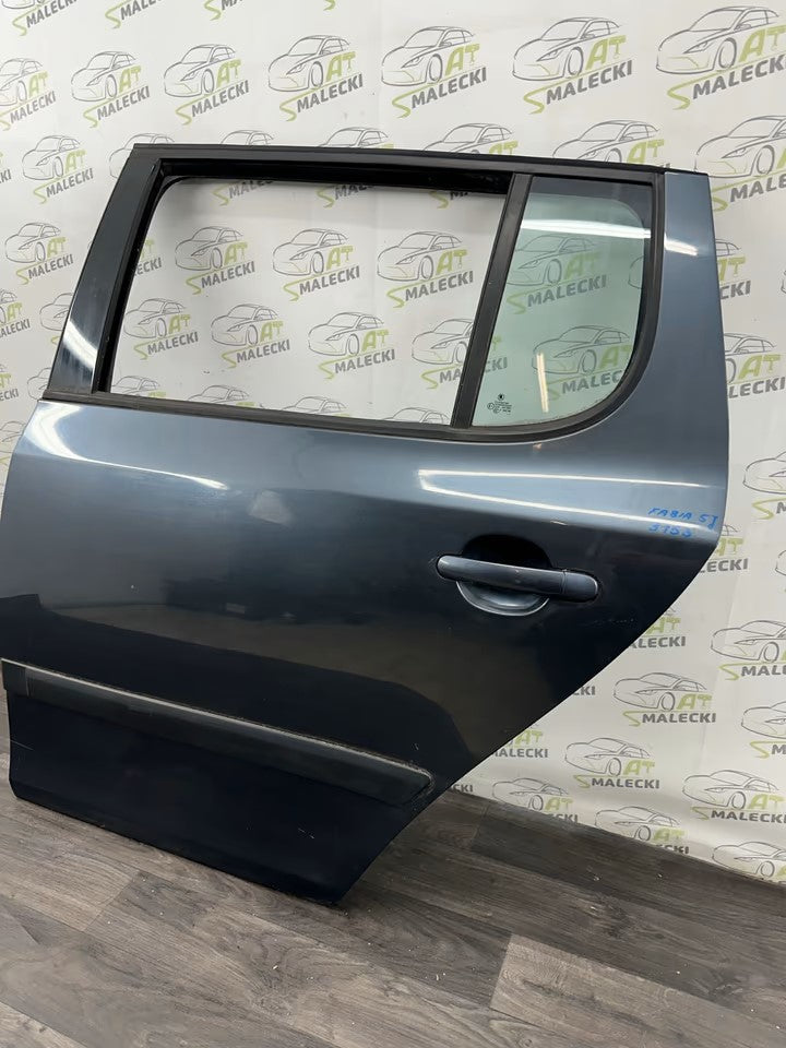 Türe Tür Hinten Links Skoda Fabia 5J Modell Farbe 9153 Grau