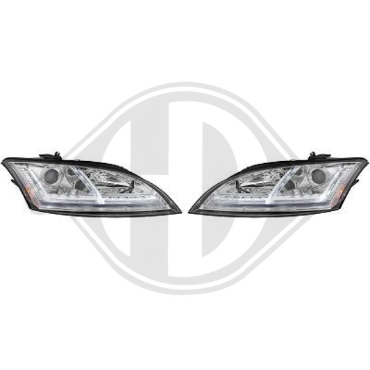 nan DESIGNSCHEINWERFER SET TT, BJ. 06-11       KLARGLAS/CHROM 1041285