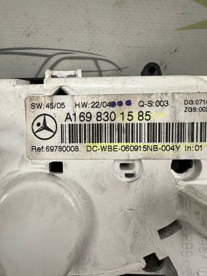 A1698301585 Klimabedienteil Klimaregler Mercedes Benz W245 W169