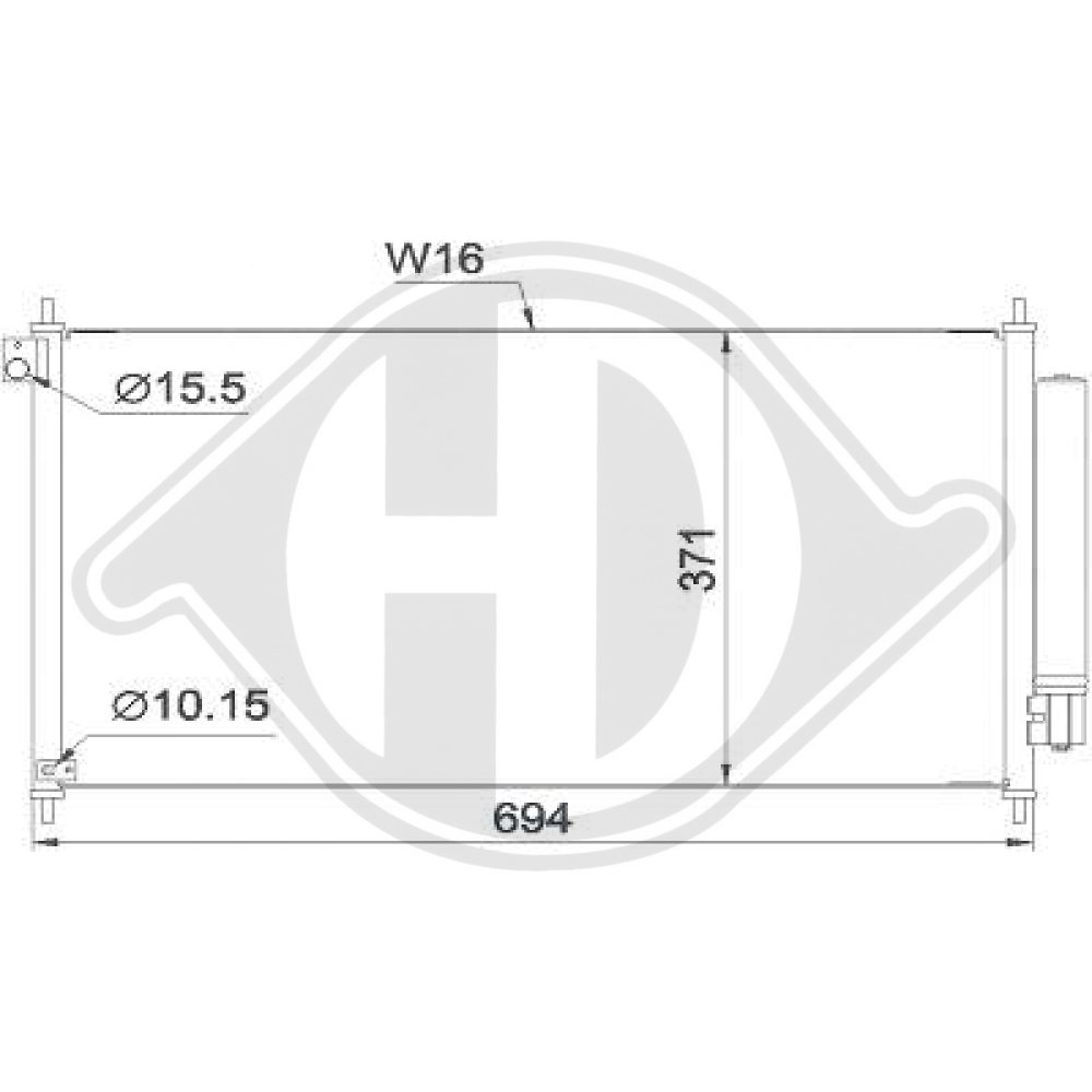 80110TR0A01 KONDENSATOR  HONDA HONDA CIVIC VIII 01/2012 DCC1667
