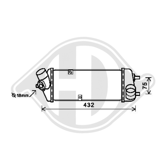 282702A401 LADELUFTKÜHLER Kia Rio, Hyundai Accent DCA1064
