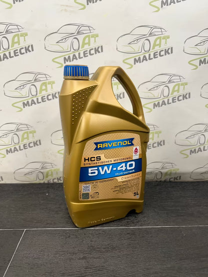 5 Liter Ravenol HCS 5W-40 Motoröl Vw Mercedes Renault
