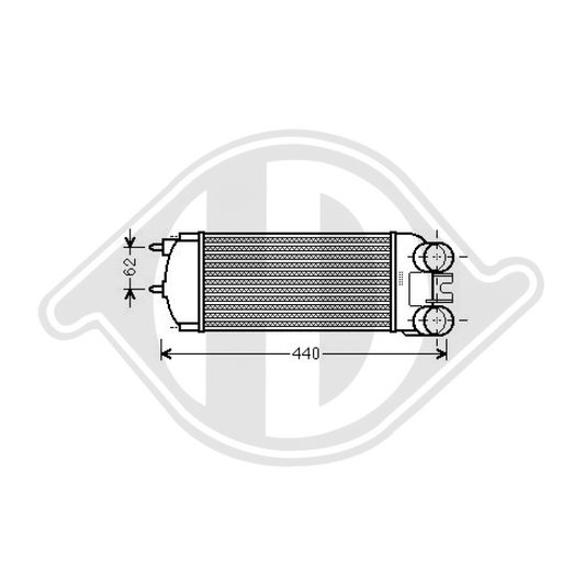 0384G5 LADELUFTKÜHLER CITROEN  XSARA PICASSO 1.6 DCA1084