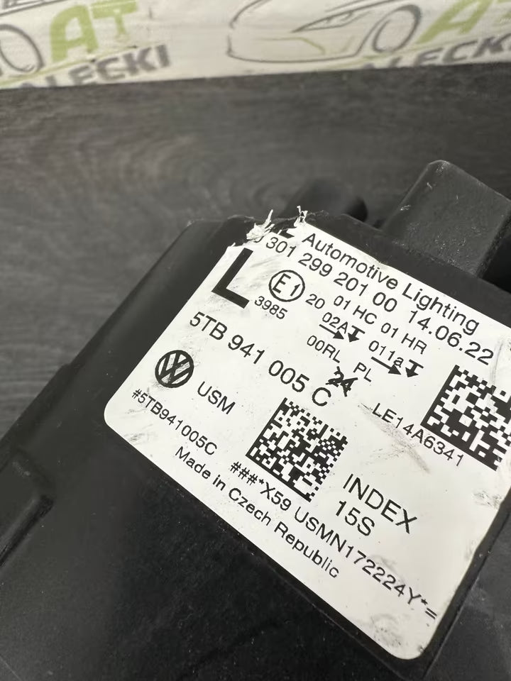 5TB941005C Originale Scheinwerfer Links Vw Touran 5T Modell