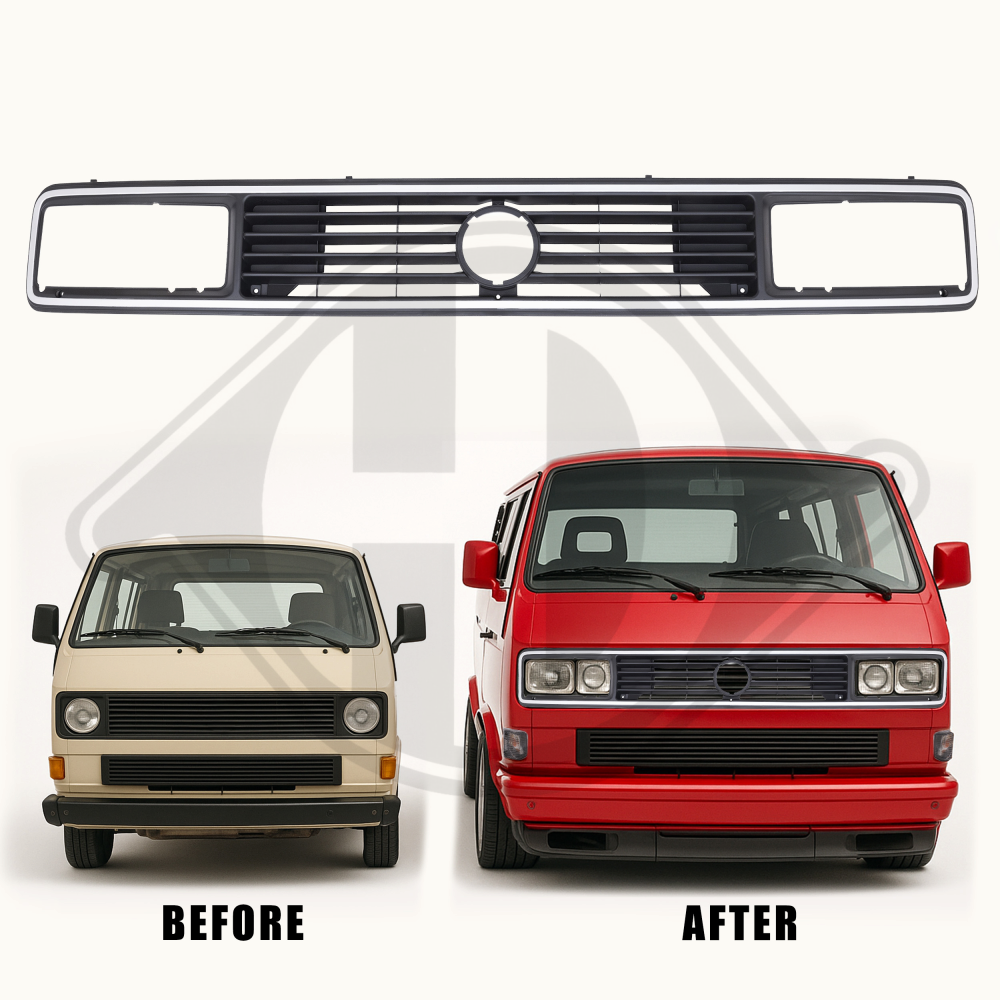 255853652K KÜHLERGRILL OBEN    VW T3, für 79-93    FÜR BREITBANDSCH. 2269141