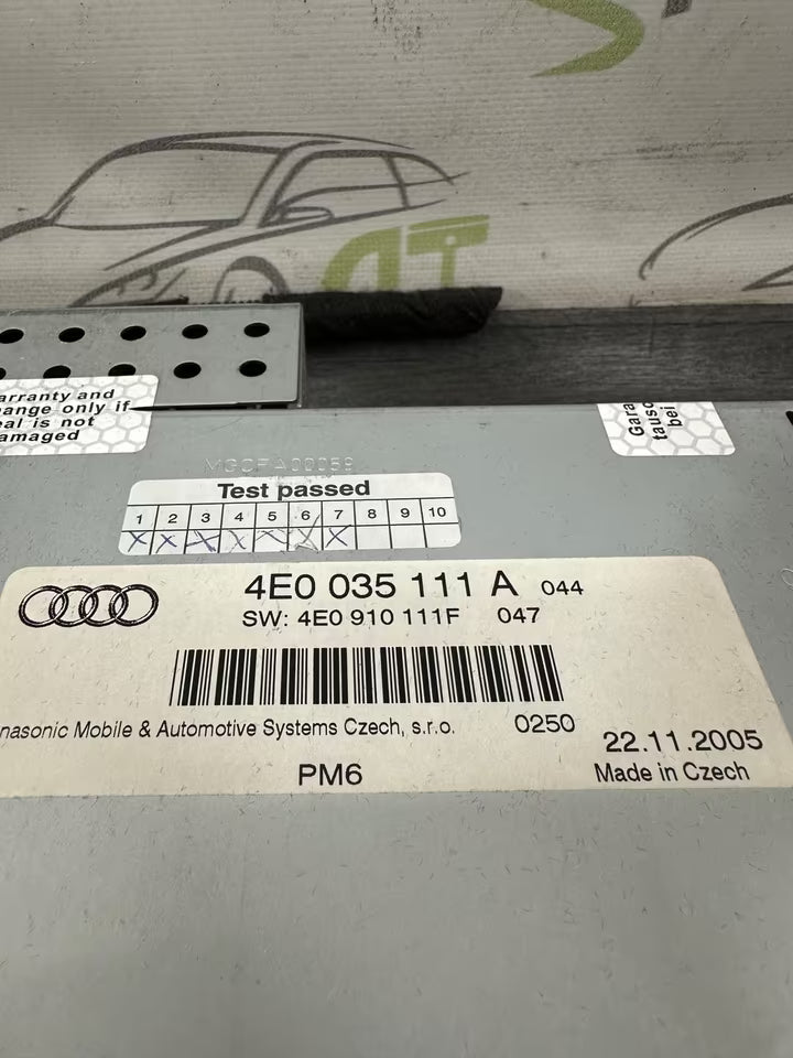 4E0035111A Cd Wechsler 6Fach Wechsler Audi A6 4F A8 4E Modell