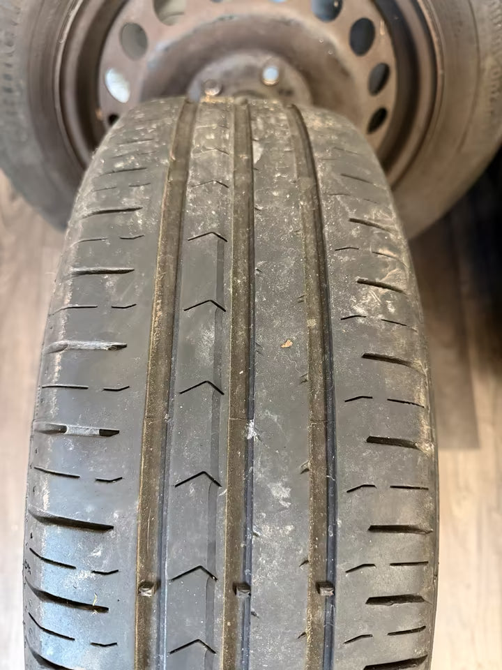 Kompletträder Sommerräder Stahlfelgen 5x112 195/65 R15 conti