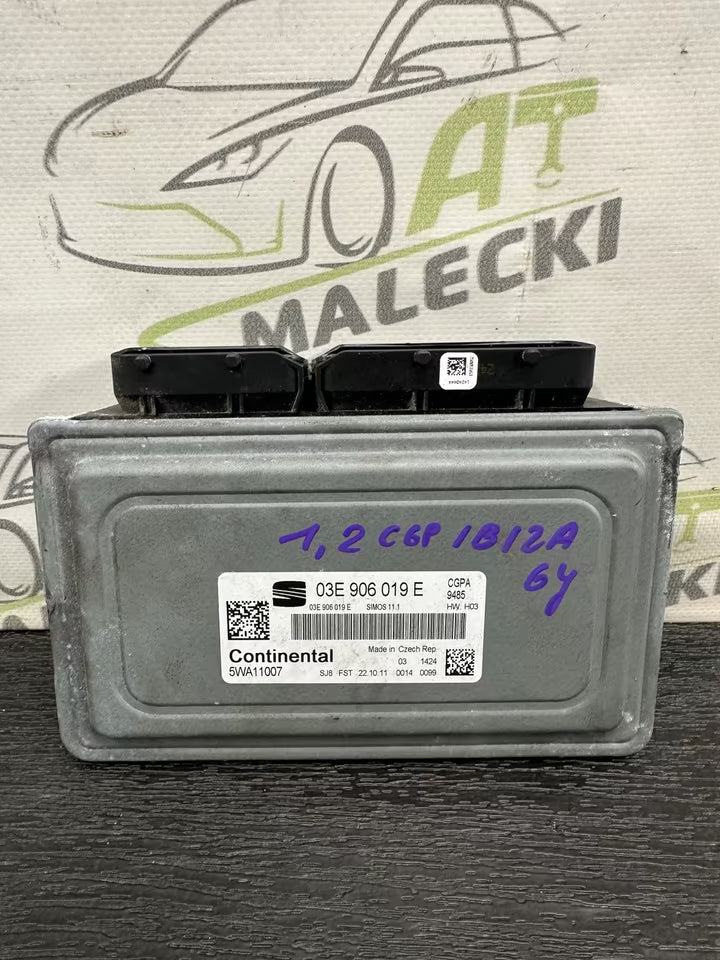 03E906019E Motorsteuergerät ECU 1,2 Benzin CGP Seat Ibiza 6J
