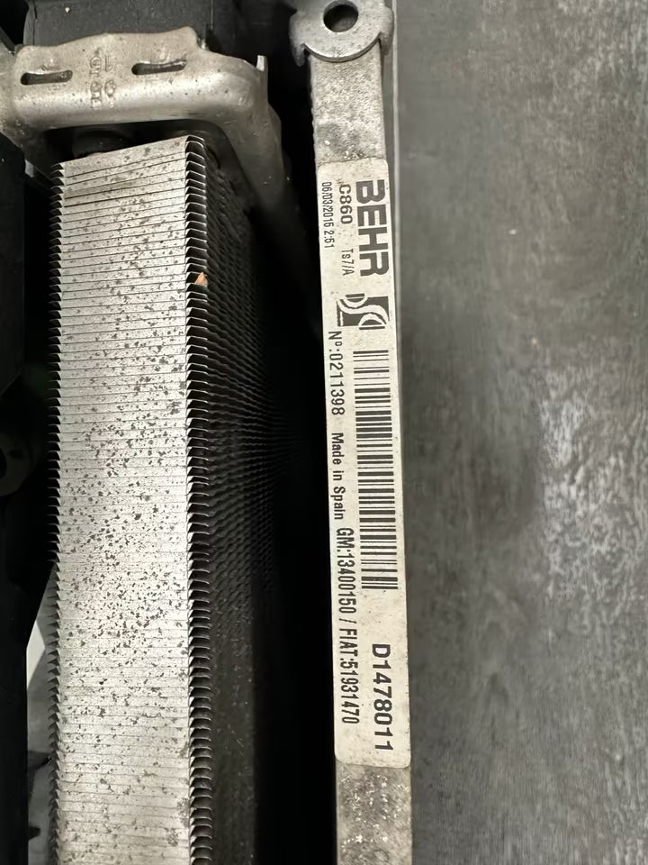 Opel Corsa E 1,2 1,4 Benzin Kühlerpaket Wasser Klima Lüfter