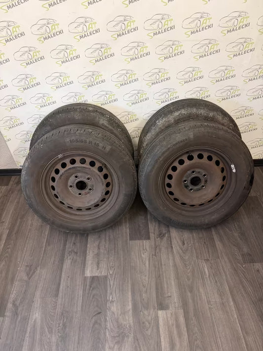 Kompletträder Sommerräder Stahlfelgen 5x112 195/65 R15 conti