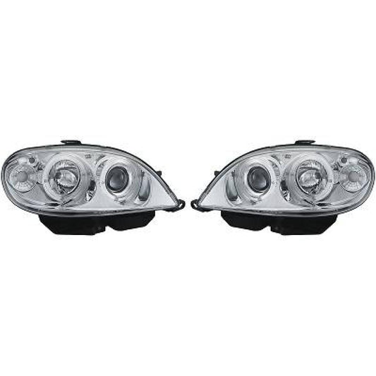 DESIGNSCHEINWERF.SET SAXO, 99-03 KLARGLAS CHROM.F.LWR 4035580