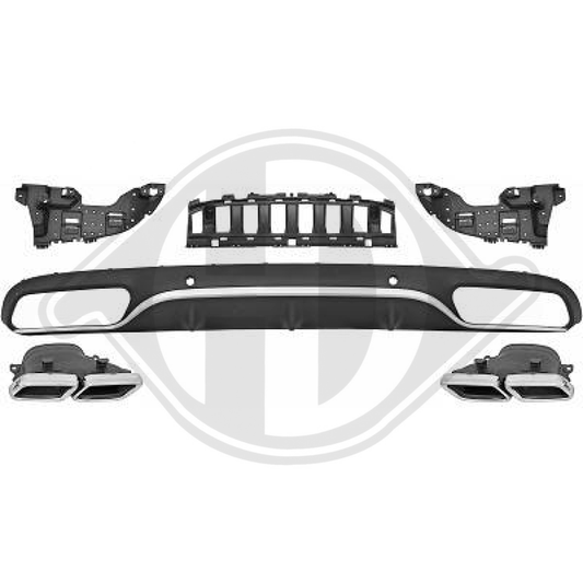 DIFFUSOR HINTEN.     C205, 25-18     SPORT C63-OPTIK, 1673259