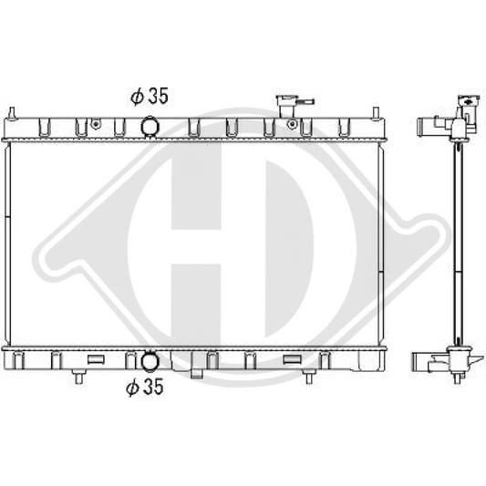 214104BB0A Kühler Motorkühlung für NISSAN X-TRAIL 06/2015 DCM2547