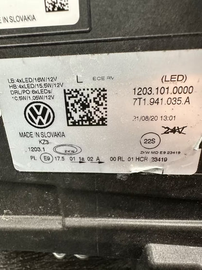 7T1941035A LED Scheinwerfer Links Vw T7 Multivan Transporter Mod